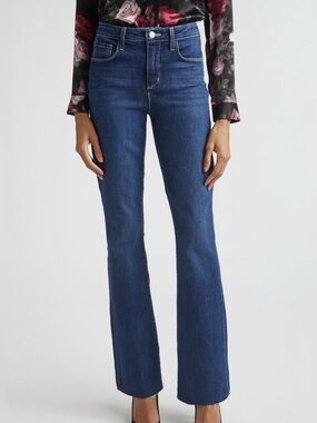 L’AGENCE Ruth High Rise Raw Hem Straight Leg. Size 28 Women #486